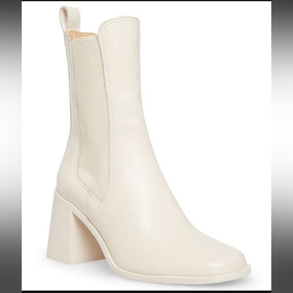 🆕 NWOT Steve Madden Argent boots size 9.5 cream